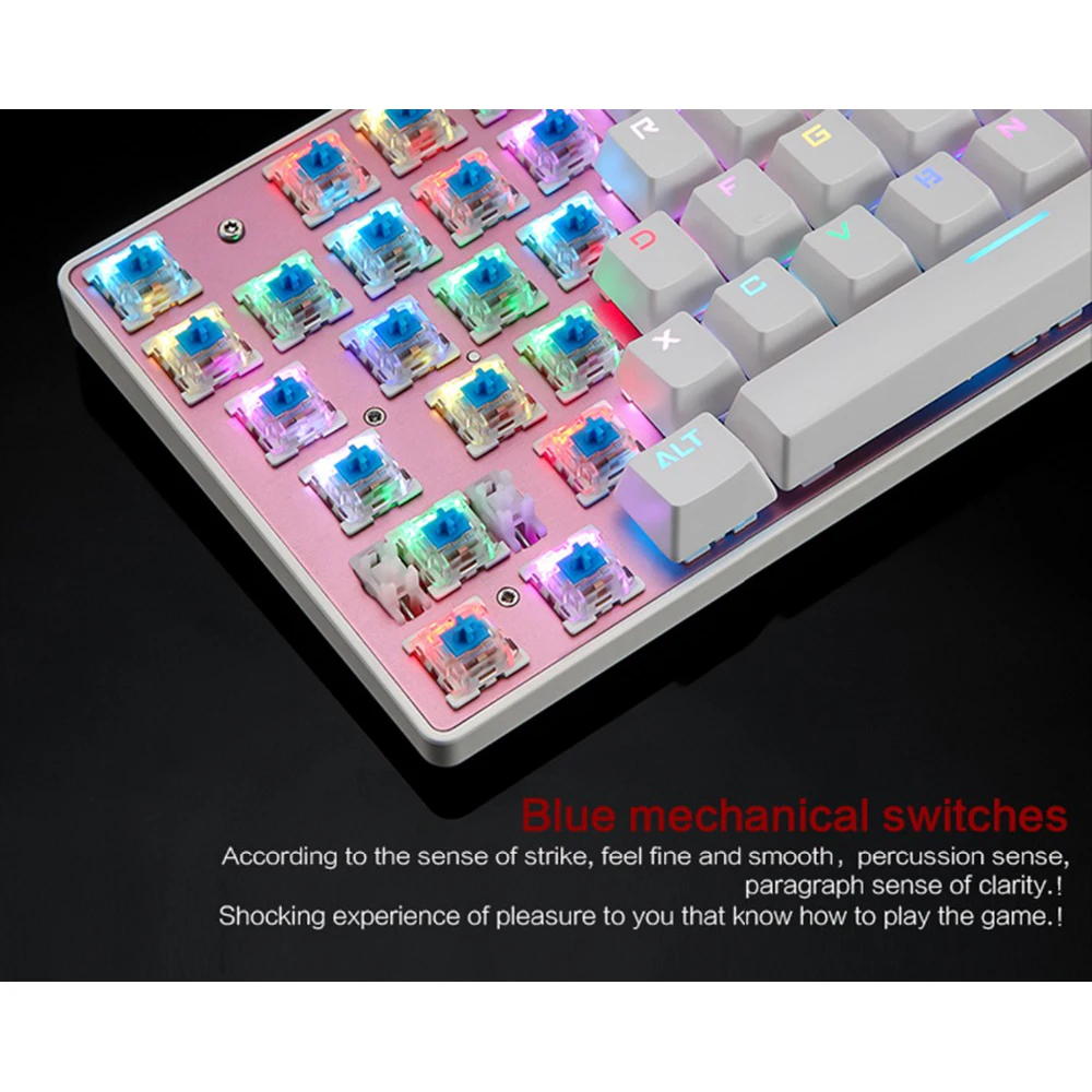 Motospeed CK104 игровая механическая клавиатура с подсветкой и RGB русская геймерская