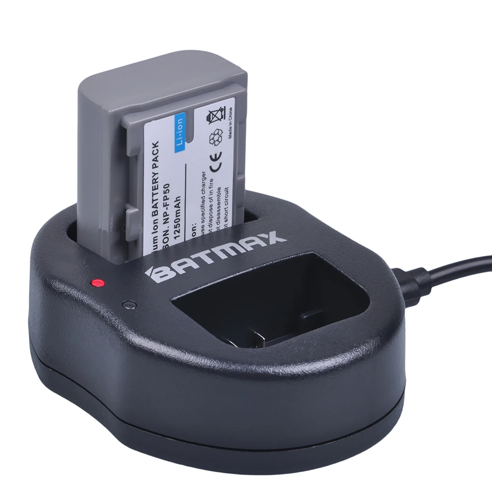 Аккумулятор Batmax 2 шт. 1250 мАч двойное зарядное устройство USB для Sony|Цифровые
