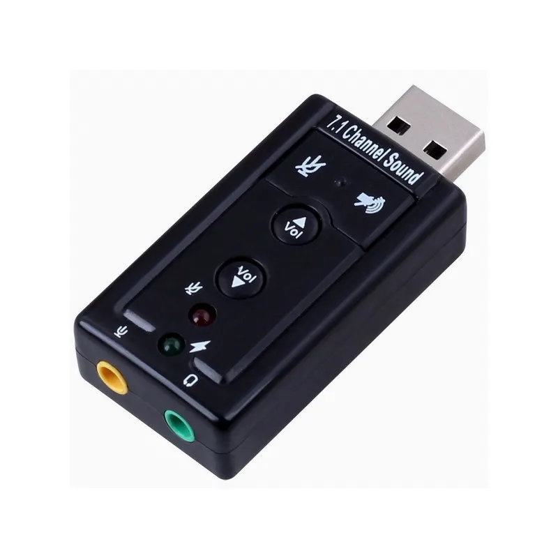 Новая внешняя звуковая карта USB в 3D Аудио адаптер 7 1 каналов профессиональный