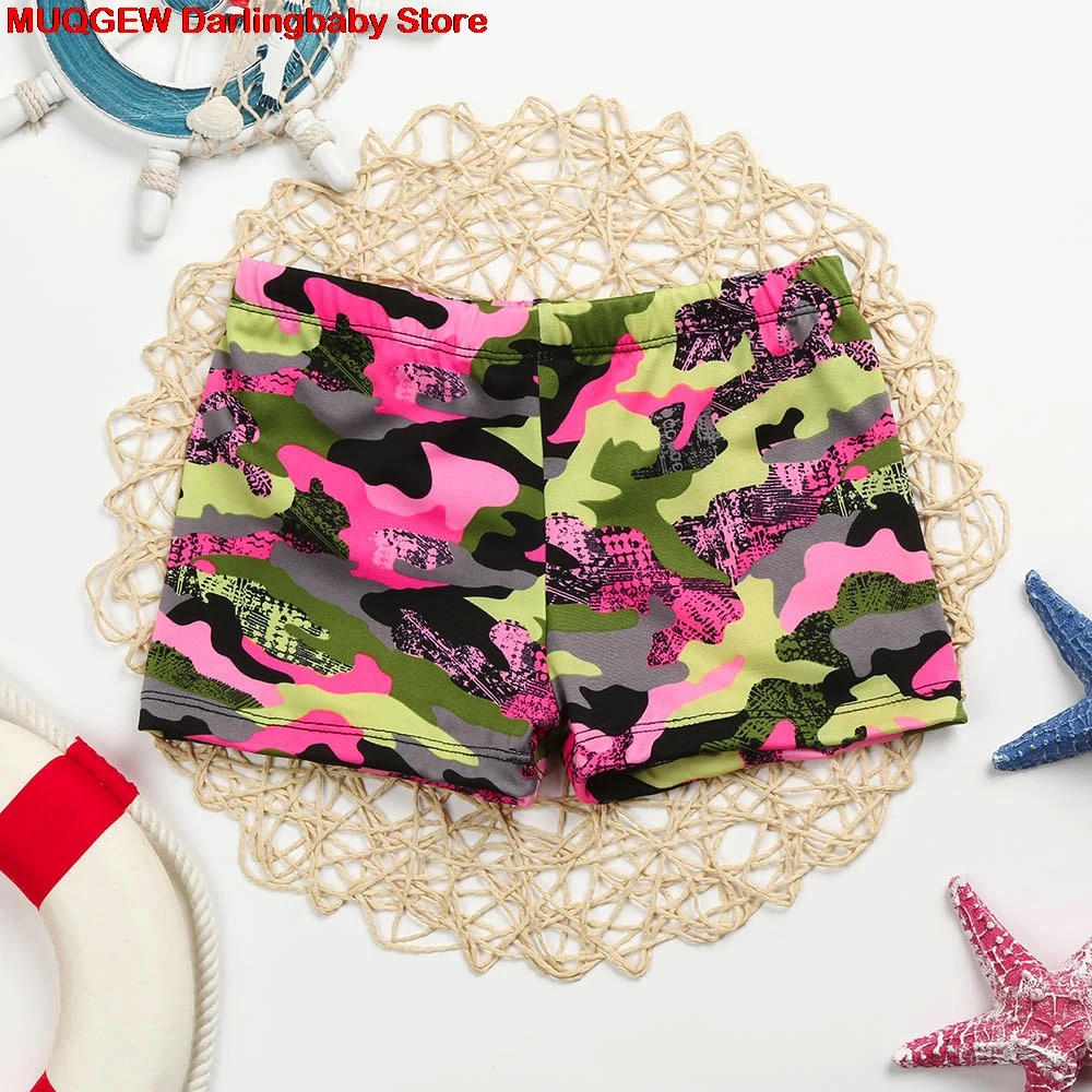 Новый детский эластичный купальник для мальчиков Летние плавки шорты