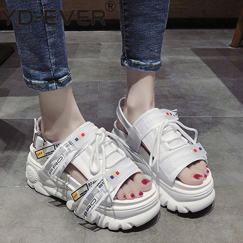 Женские босоножки на толстой платформе INS повседневные цветные лето 2019 | Обувь