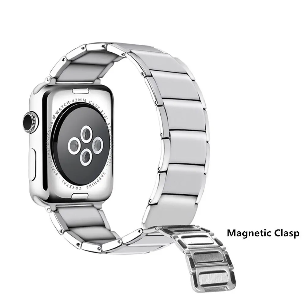 Нержавеющая сталь петля ремешок для Apple watch 38 мм 42 Замена Браслет iwatch серии 1 & 2 и