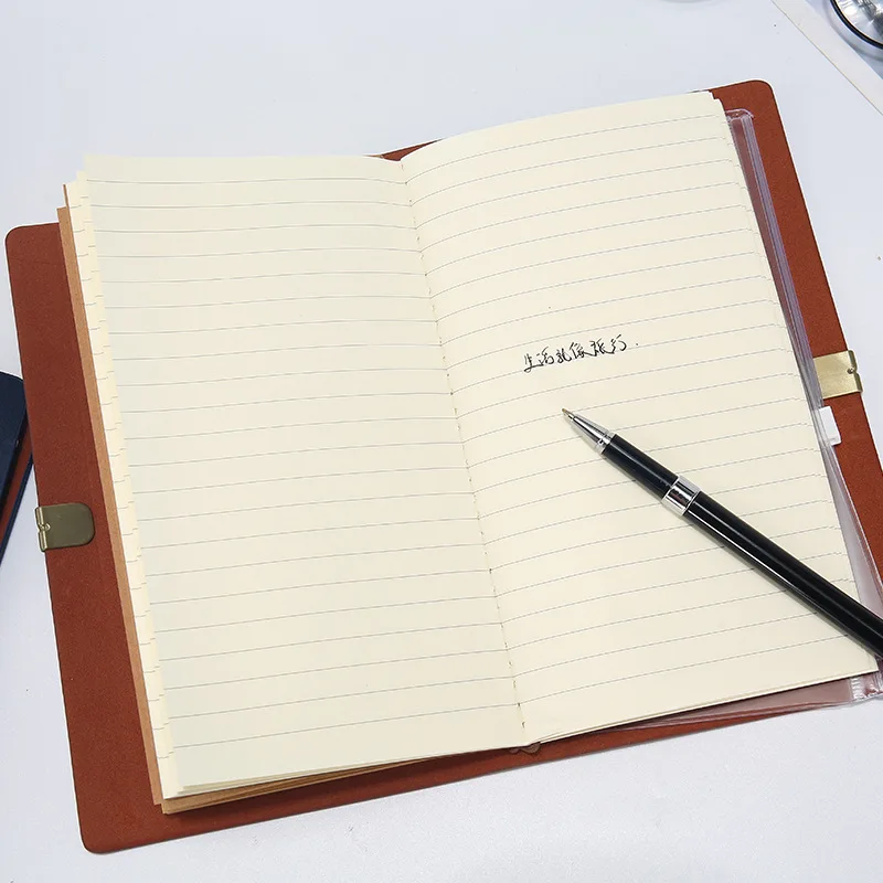 A5 искусственная Винтаж кожи путешественников Тетрадь суперобложка Бумага планировщик вставить листы