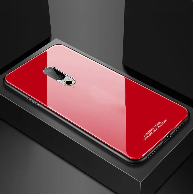 Для Meizu 16th чехол Роскошный противоударный Гибридный жесткий закаленное Стекло задняя крышка для Meizu 16 Ом телефон чехол s