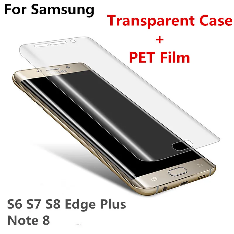 Прозрачный чехол для samsung Galaxy S6 S7 S8 Edge Plus мягкие силиконовые чехлы из ТПУ защитная