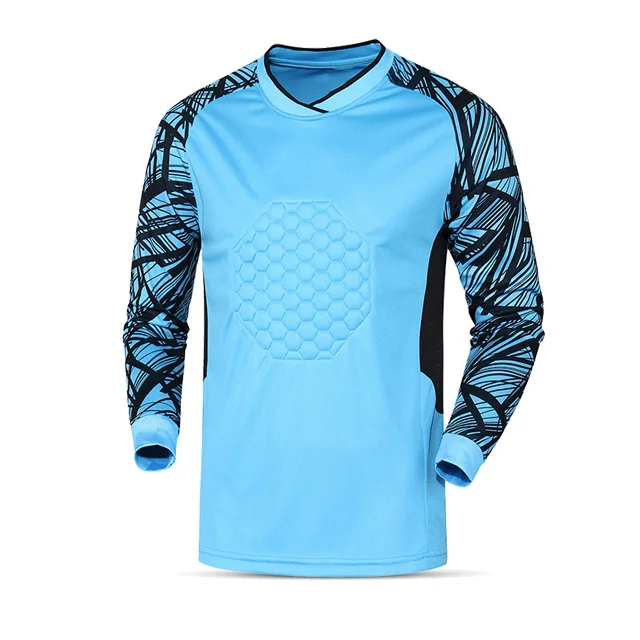 025 sky blue Мужские футболки для футбола, новинка, спортивный костюм для взрослых, тренировочный футбольный костюм для бега, регби, вратаря, Джерси, мужские рубашки и штаны, комплекты - Цвет: 025 sky blue