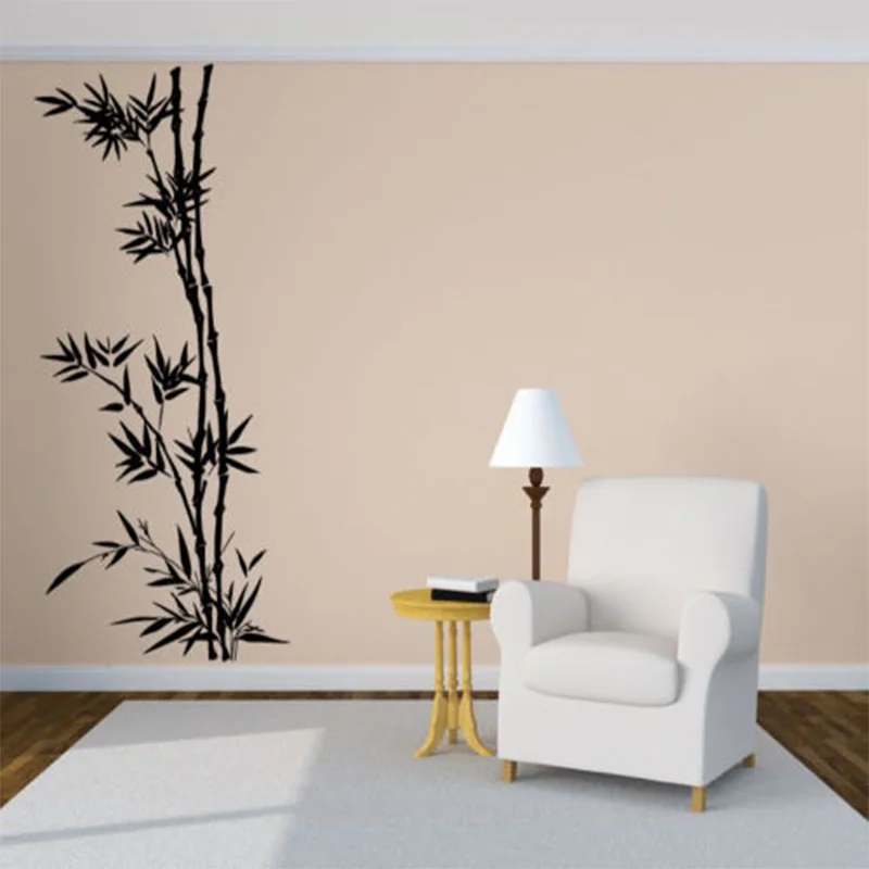 New Details about Wall Room Decor Art Vinyl Decal Sticker Bamboo Tree Bush Forest Large Big