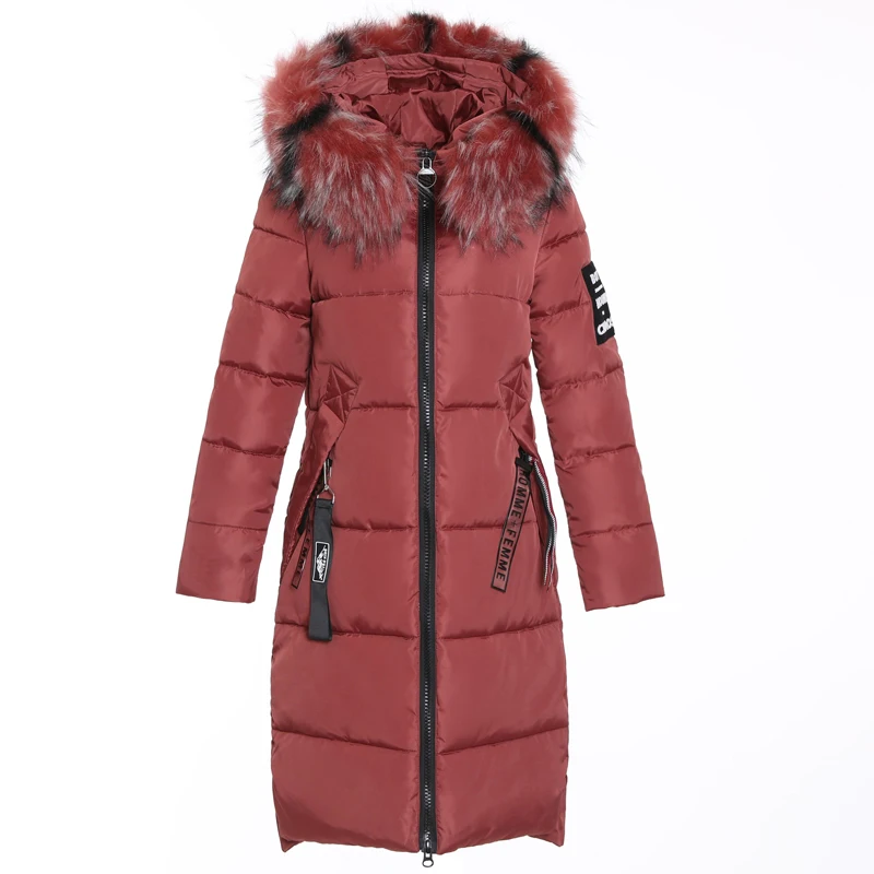 

Women Plus Fat Big Size Parker Cotton Clothing Female Fat Over Knee Coat Jacket Super Long Waist 2019 New Winter Thick Outerwear