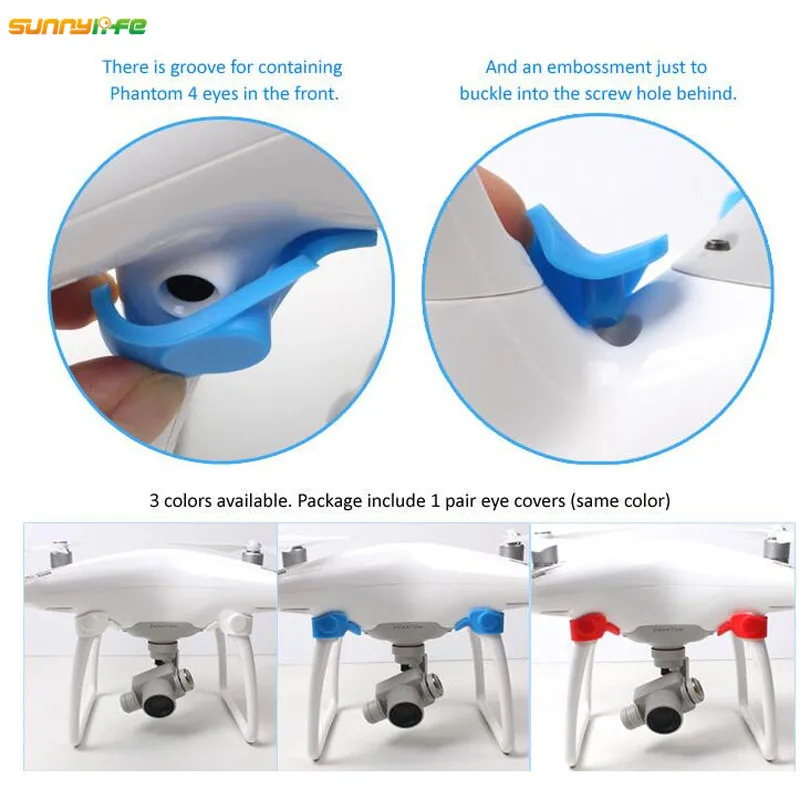 Sunnylife Phantom 4 Пыленепроницаемая Передняя визуальная система Крышка для объектива