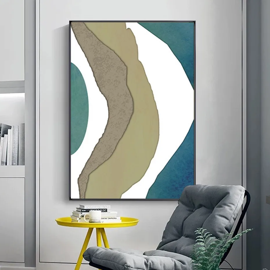 Abstract Striped Geometric Scandinavia Canvas Painting Posters Prints Wall Art Pictures for Office Living Room Home Decor | Дом и сад