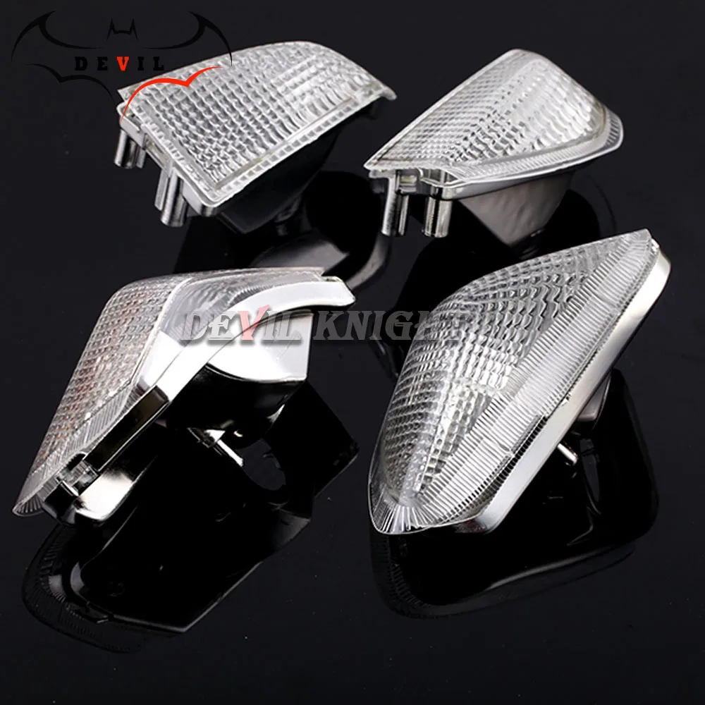 front rear clear Для KAWASAKI ZZR 400 ZZR400 1990 1991 1992 Аксессуары для мотоциклов передний и задний указатели поворота Индикатор светильник лампа объектив - Цвет: front rear clear