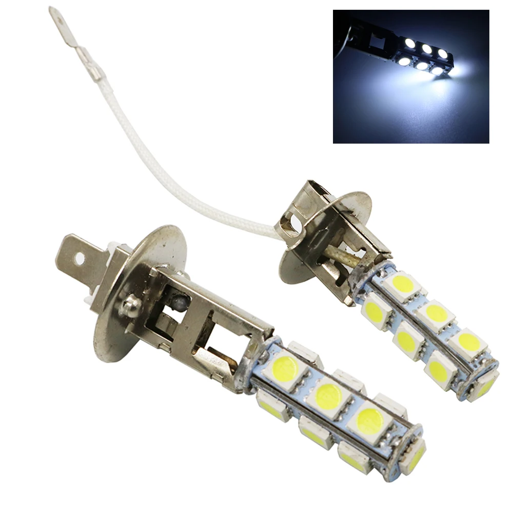 YSY 500 шт. H1 H3 5050 13SMD LED DC12V Автомобильная противотуманная фара светодиодные лампы