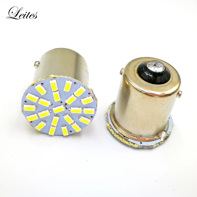 100 шт. BA15S 1156 P21W 3014 22SMD светодиодный лампы используемые для резервого питания