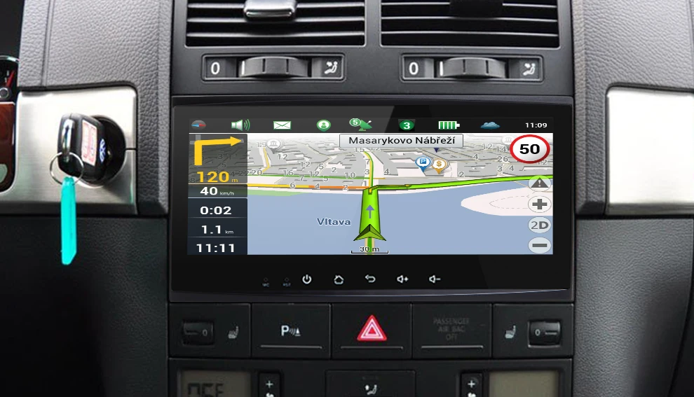 Navivox 8.8'2 дин GPS навигации стерео аудио плеер Android 7.1.1 4 ядра для Touareg старый ram2g автомобиля Радио GPS навигации