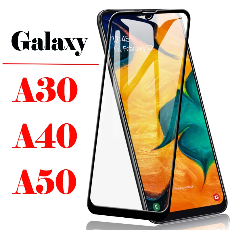 Защитное стекло для samsung Galaxy a30 Защитная пленка экрана Sam galax 40 a50 A 30 50 30a 50a 40a