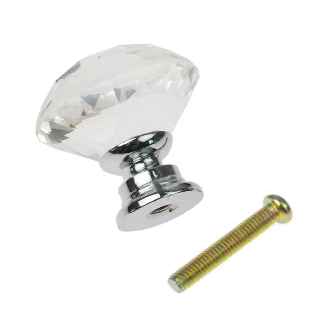 Ручки для дверей с кристаллическим стеклом и алмазным покрытием 30 мм ручки