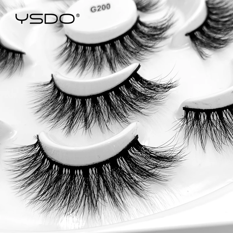 YSDO 7 пар 3d норковые ресницы натуральные накладные ресницы Накладные ресницы макияж норковые ресницы наращивание ресниц Объемные Ресницы cilios G2