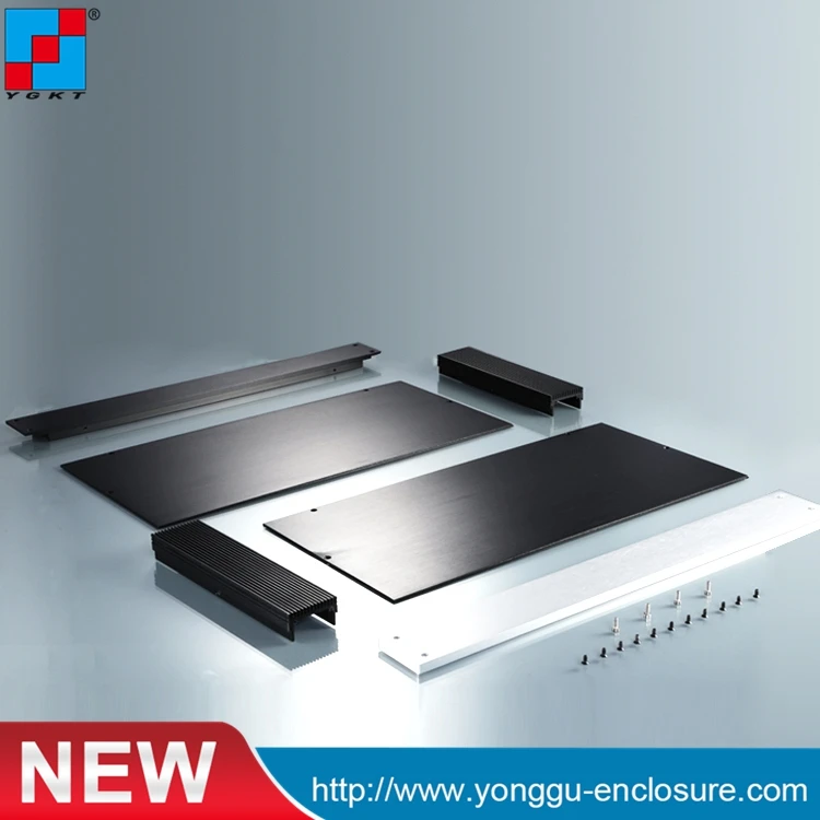 Черный компактный корпус 1U для усилителя звуковой мощности 19 дюймов стойка