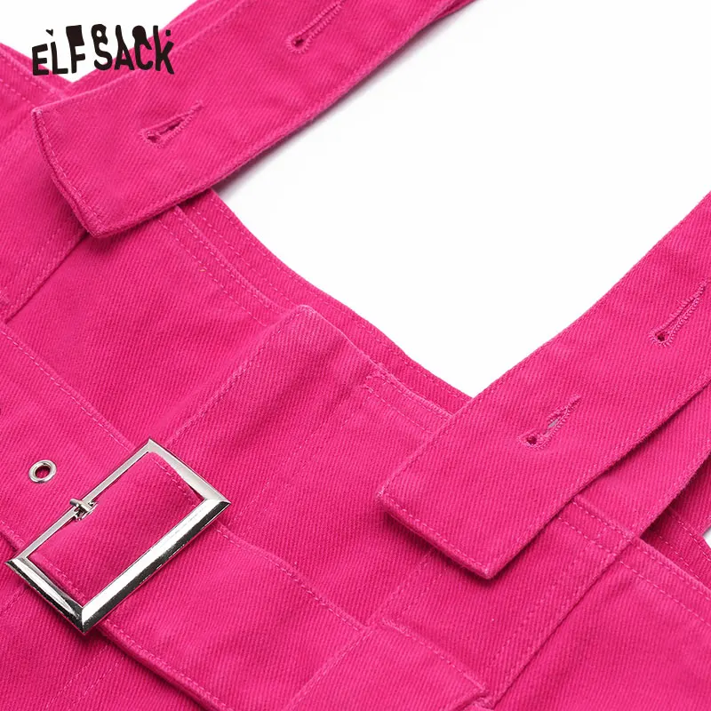 Женское платье ELFSACK винтажное А силуэта на хлопковой основе с поясом 2019|Женские