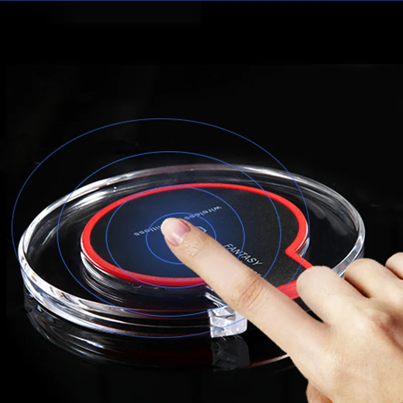 Универсальное Qi Беспроводное зарядное устройство адаптер для мобильного телефона док станция Беспроводная