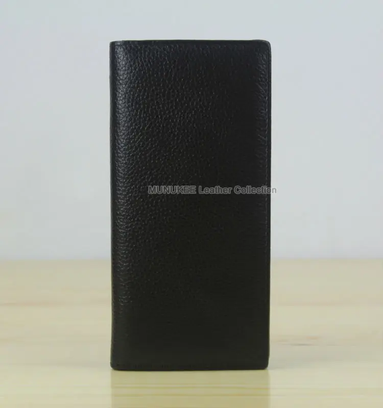 Мужской кошелек из натуральной воловьей кожи по заводской цене длинный клатч