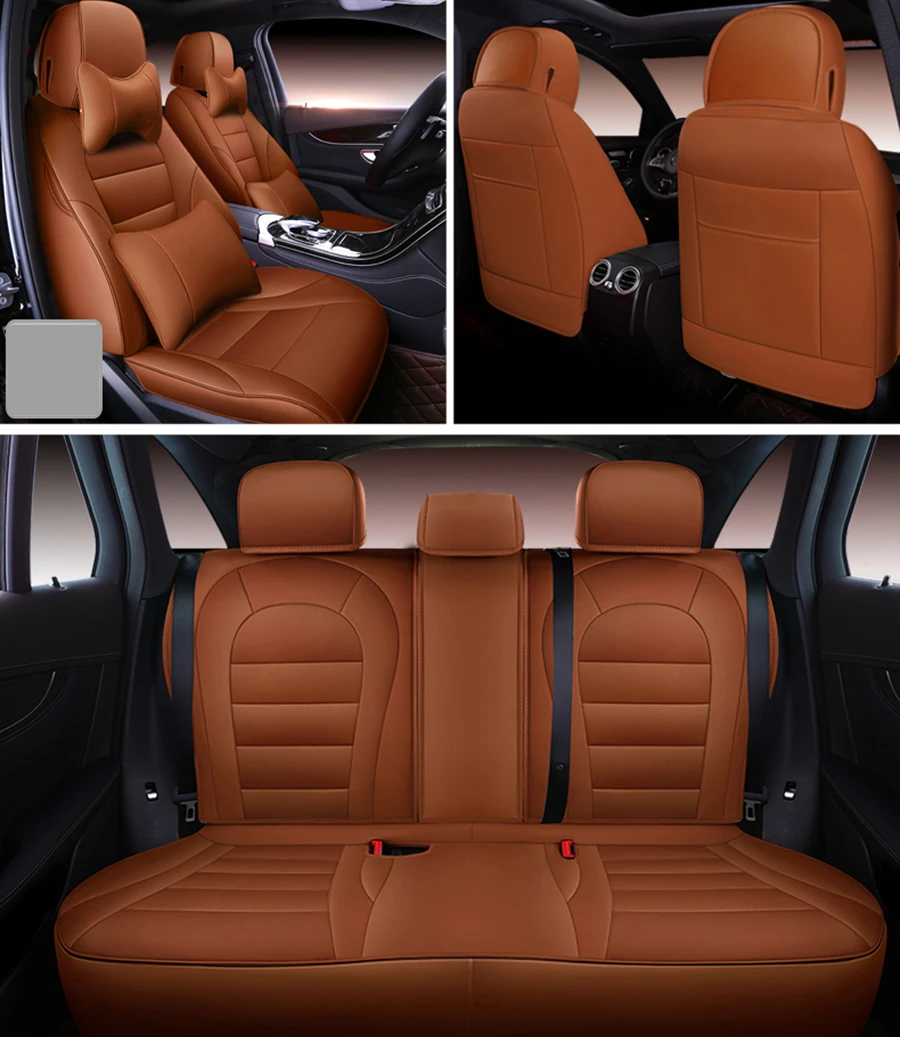 Авто универсальный кожаный чехол для сиденья Nissan Все модели Qashqai Note Teana Tiida Almera X-trai авто аксессуары Стайлинг