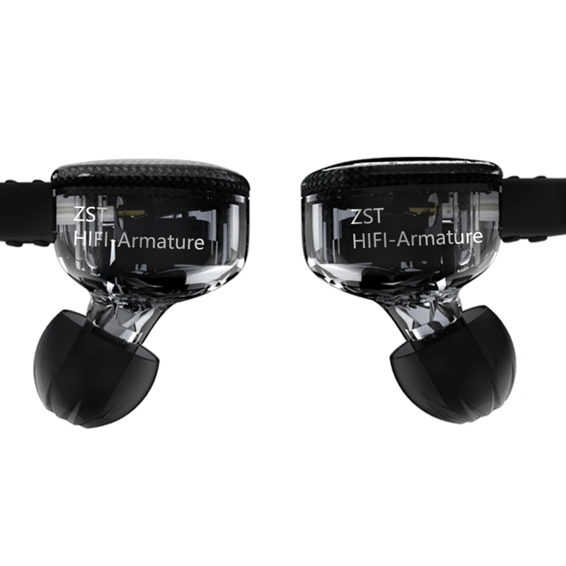 Оригинальные цветные гибридные наушники KZ ZST с мощным басом Hi-Fi наушники-вкладыши