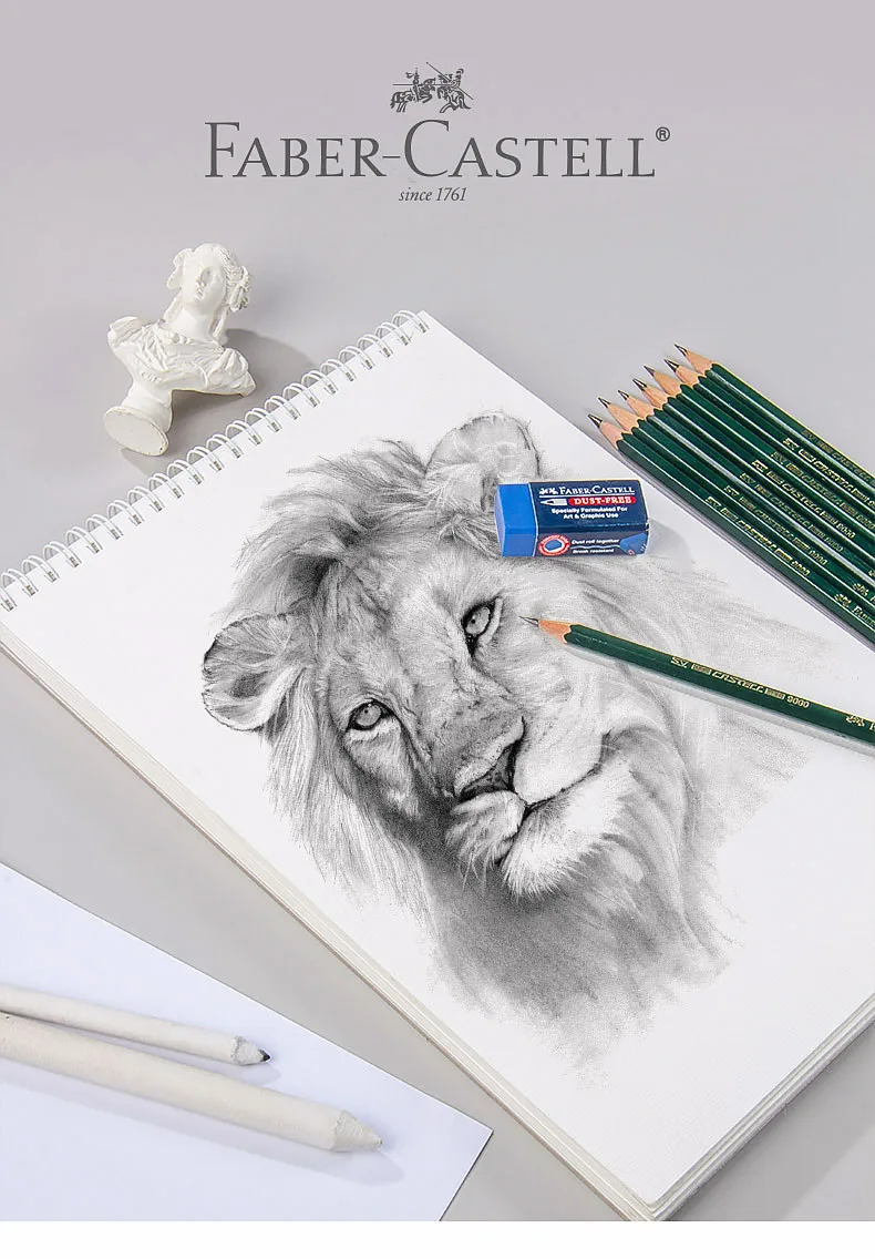 Faber Castell 9000 профессиональные карандаши для рисования набросок рисунок затенение Графитовые карандаши 16 градусов твердости для художника