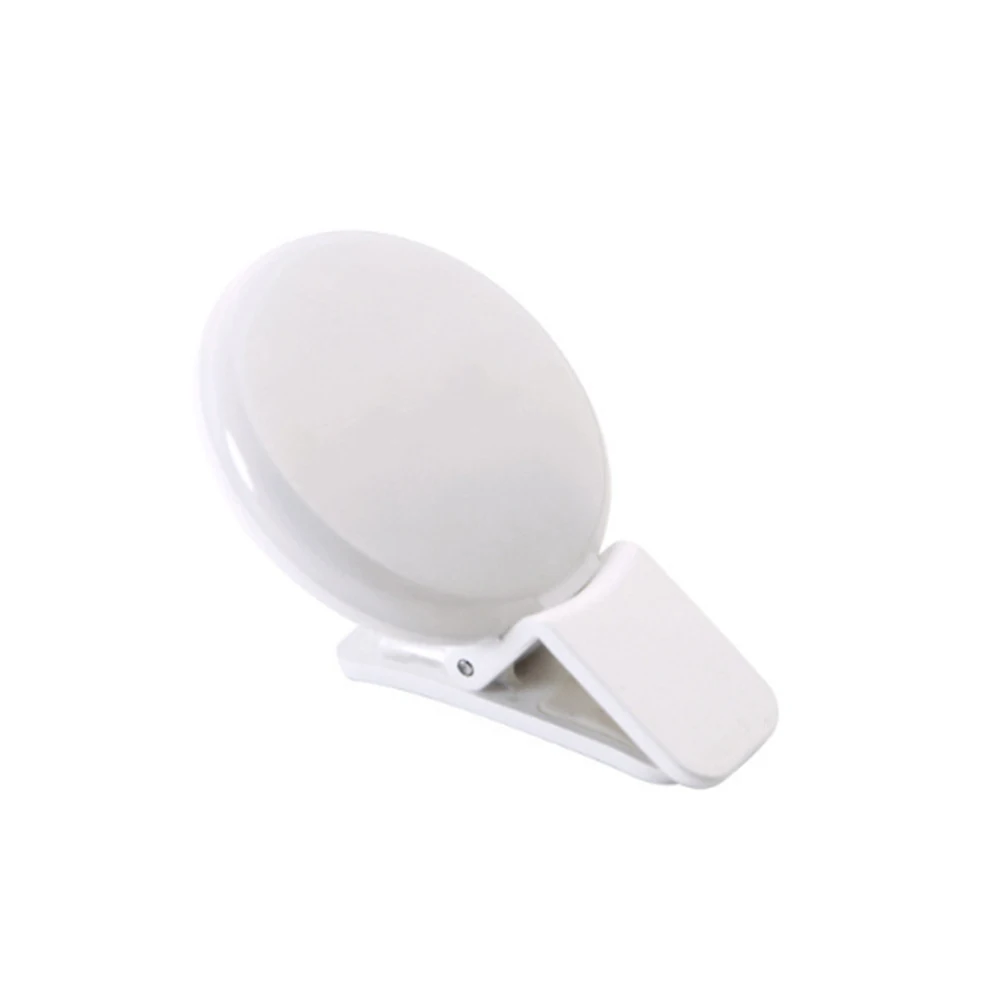 Портативная вспышка для селфи со светодиодным зажимом мобильного телефона лампа