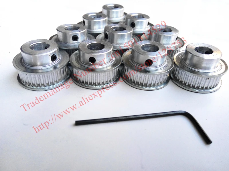 

high quality 10pcs 36 teeth tooth Bore 10mm GT2 Timing Pulley fit width 6mm of 2GT timing Belt 3D whole sale Free shipping