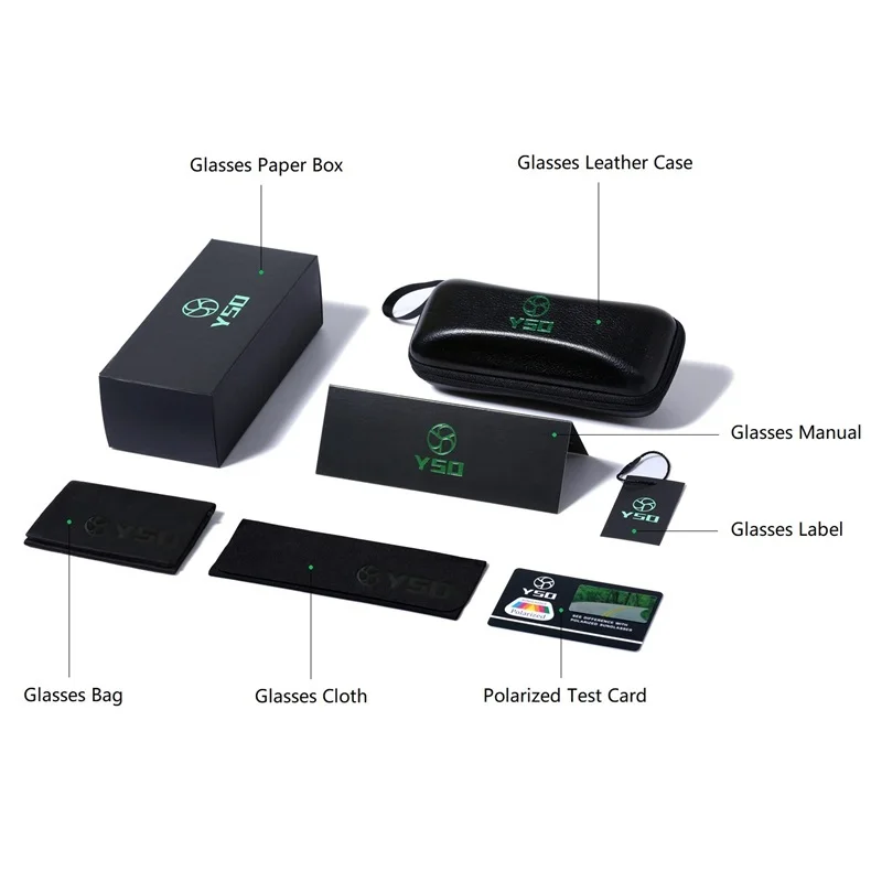 Мужские солнцезащитные очки с поляризацией в оправе из алюминия и магния |