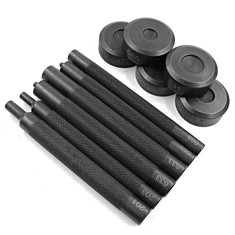 Кнопки монтажный инструмент заклепки крепежный комплект для DIY кожа ремесла