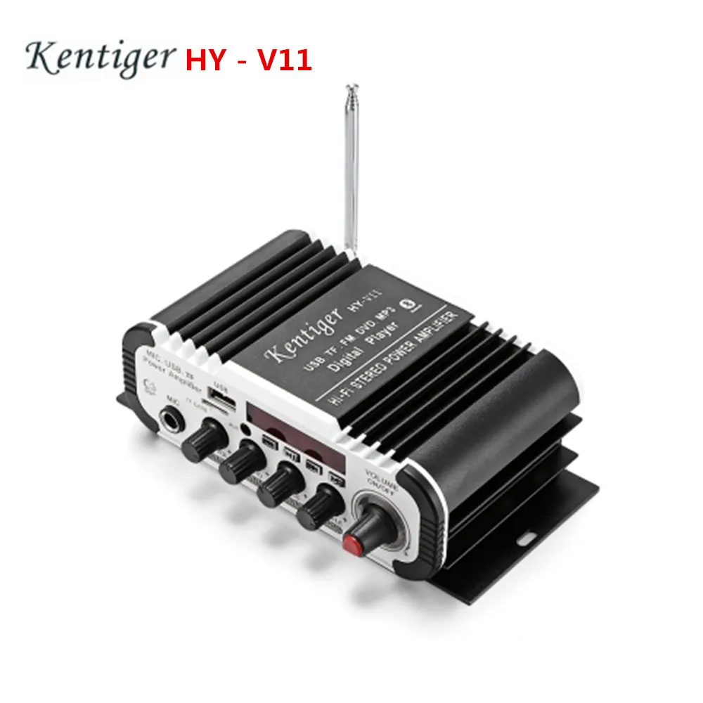 Kentiger HY-V11 Bluetooth усилитель 2 канала аудио Поддержка TF USB FM анти-большой Ёмкость