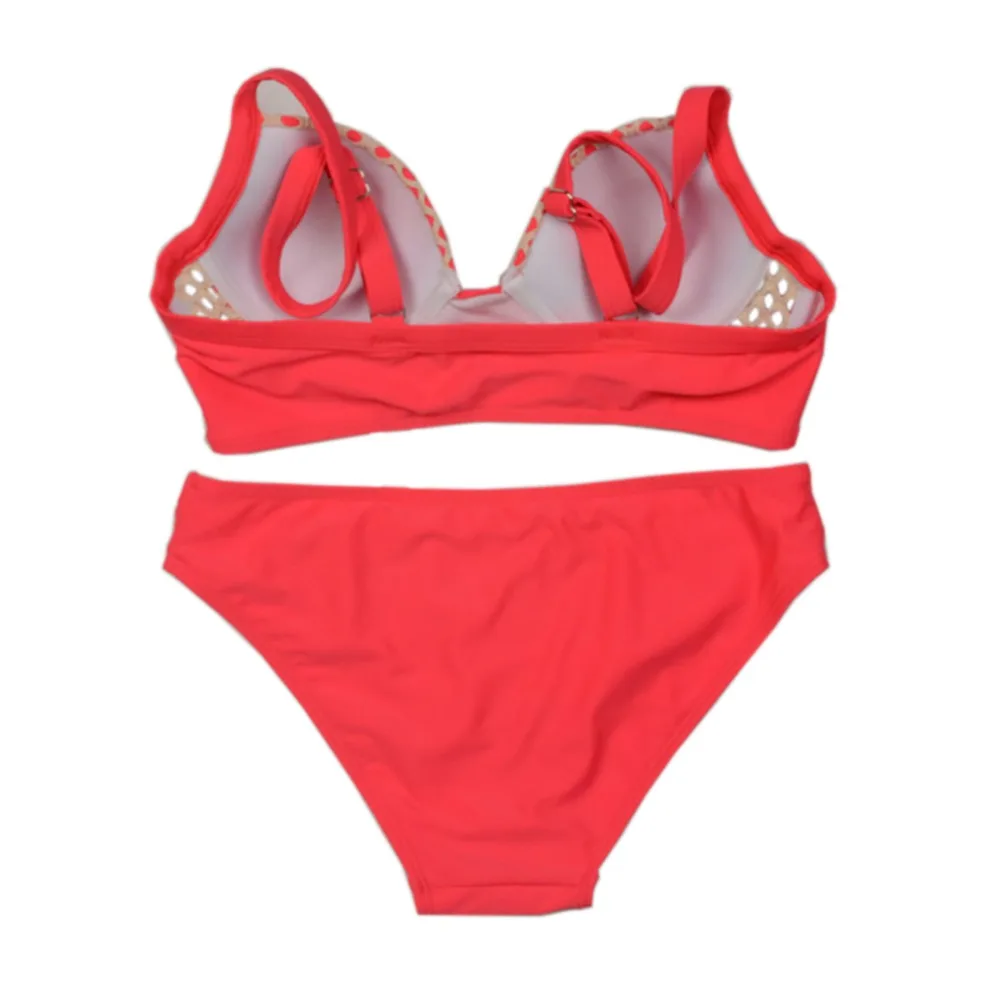 2016 Новый Дизайн Сплит-Низкая Талия Выдалбливают Бикини Сращивания Купальник