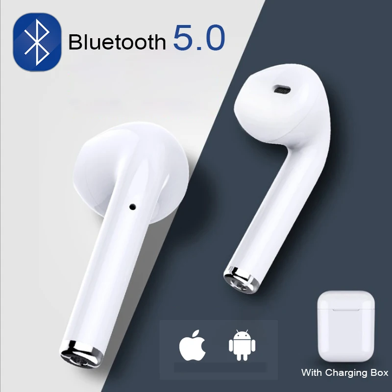 Беспроводные мини наушники i7s TWS с Bluetooth стереонаушники гарнитура микрофоном для