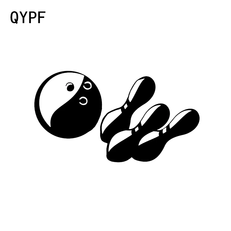 

Интересный декор для боулинга QYPF 15,7*8,7 см, Стикеры для стайлинга автомобиля, виниловые аксессуары, наклейки