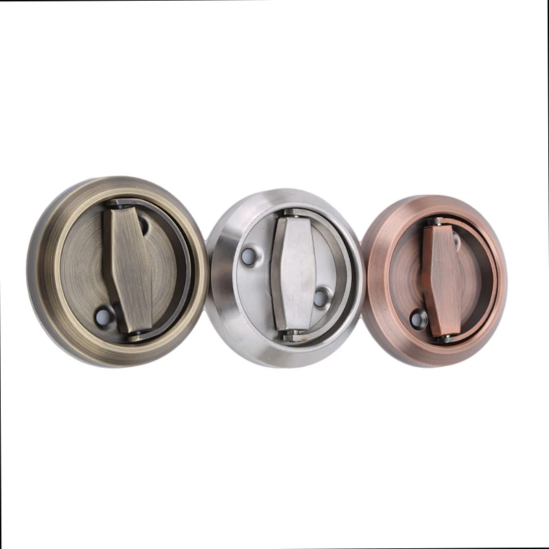 Новинка скрытые дверные ручки для мебели круглые встраиваемые из нержавеющей