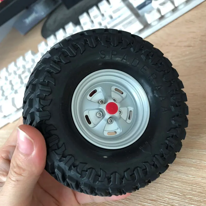 Бесплатная доставка 4 шт. матовые серебристые колеса 1 9 Beadlock для 1/10 RC гусеничный