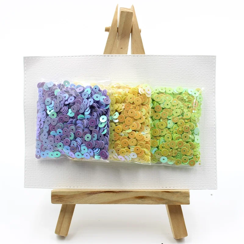KSCRAFT 3000pcs/lot 4mm mixed colorful sequins PVC Flat for DIY Card Making Craft Color Collection | Дом и сад