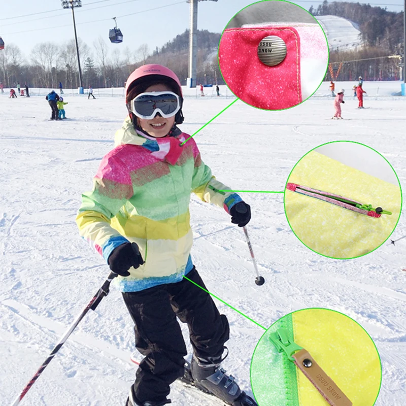 Хорошее качество Gsou теплое дышащее пальто для снежной зимы женщин лыжная куртка