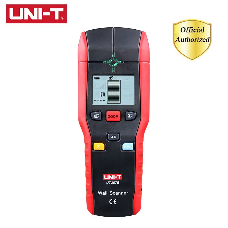 UNI-T UT387B ручные сканеры стен железных метров цветные металлодетекторы медного дерева металлоискатель светодиодный светильник индикация