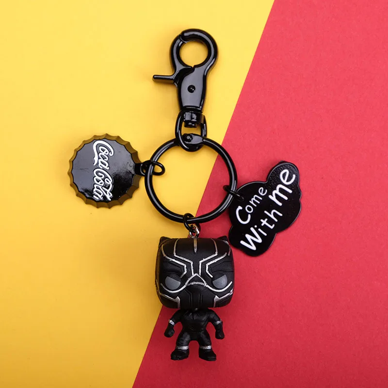 Фильм Marvel Капитан Америка брелок Железный человек Бэтмен паук mankeyring мультфильм