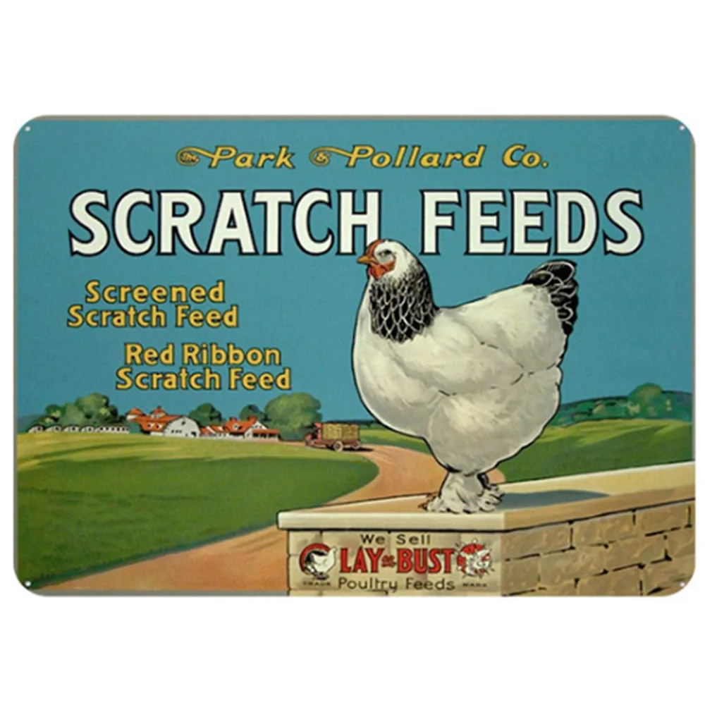 Fresh Eggs Vintage Metal Sign Decorative Plates Tin Retro Shabby Chic Wall Poster 20x30cm | Дом и сад