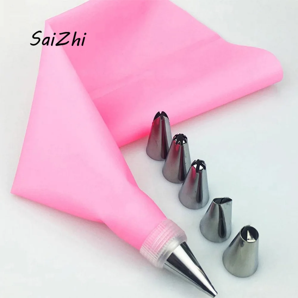 Насадки глазурь трубочки Крем кондитерский мешок DIY украшения торта набор