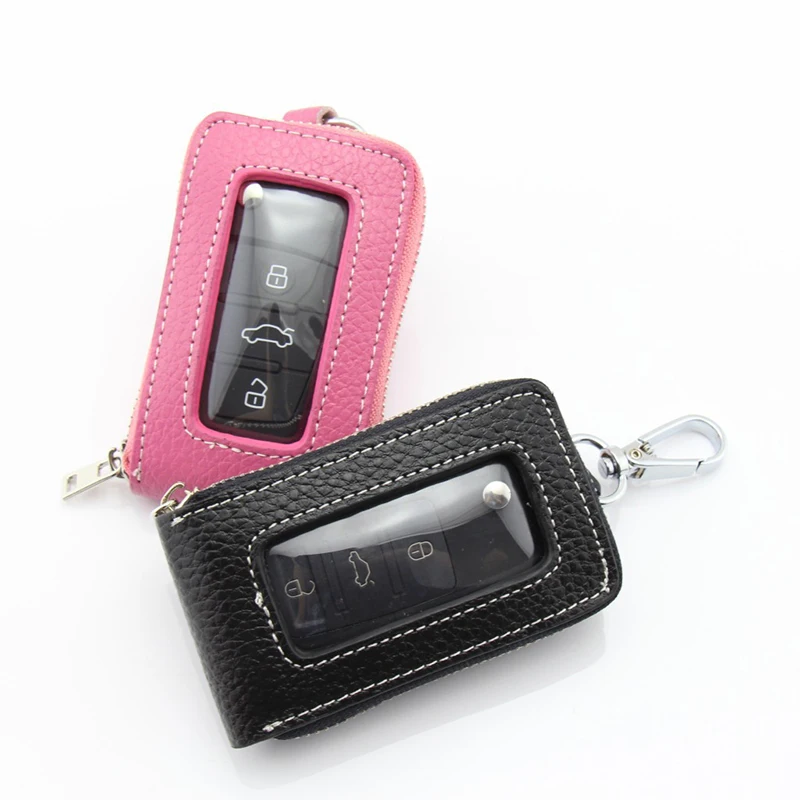 Кошельки для автомобильных ключей из натуральной кожи мужской держатель