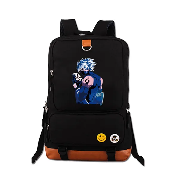 Высокое качество аниме Наруто Uzumaki Печать Холст Mochila Feminina дорожная военная сумка школьные сумки для подростков рюкзак для ноутбука - Цвет: 13
