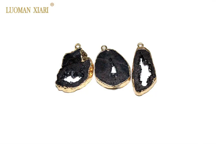 Уникальный натуральный кристалл Drusy, кулон, неровный геодный камень, кулон для самостоятельного изготовления ювелирных изделий, модное ожерелье, серьги