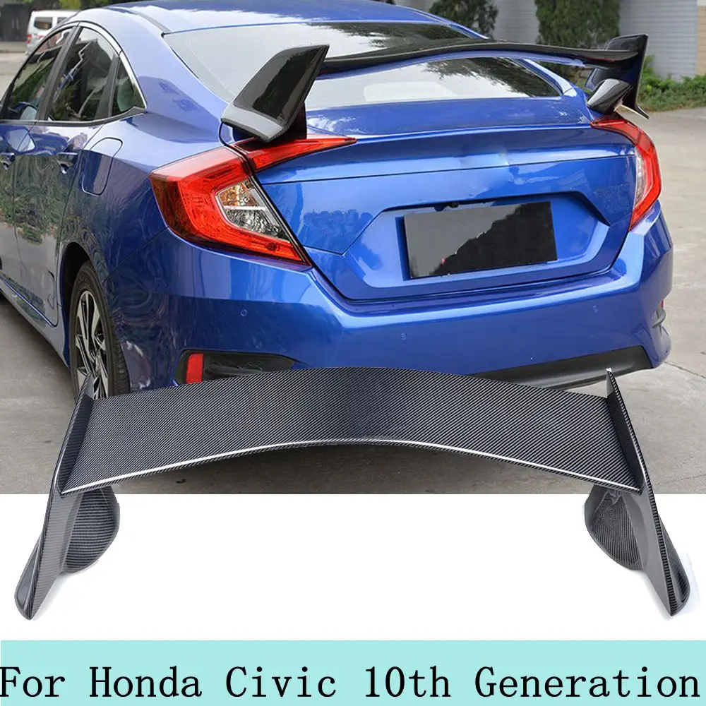 Задний спойлер для багажника из углеродного волокна/АБС Honda Civic 10 украшение в виде