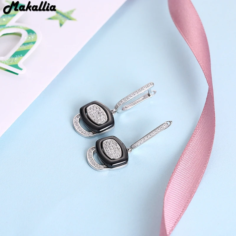 Новинка 2017 года Стерлинговое Серебро 925 пробы черный и белый НОВЫЕ