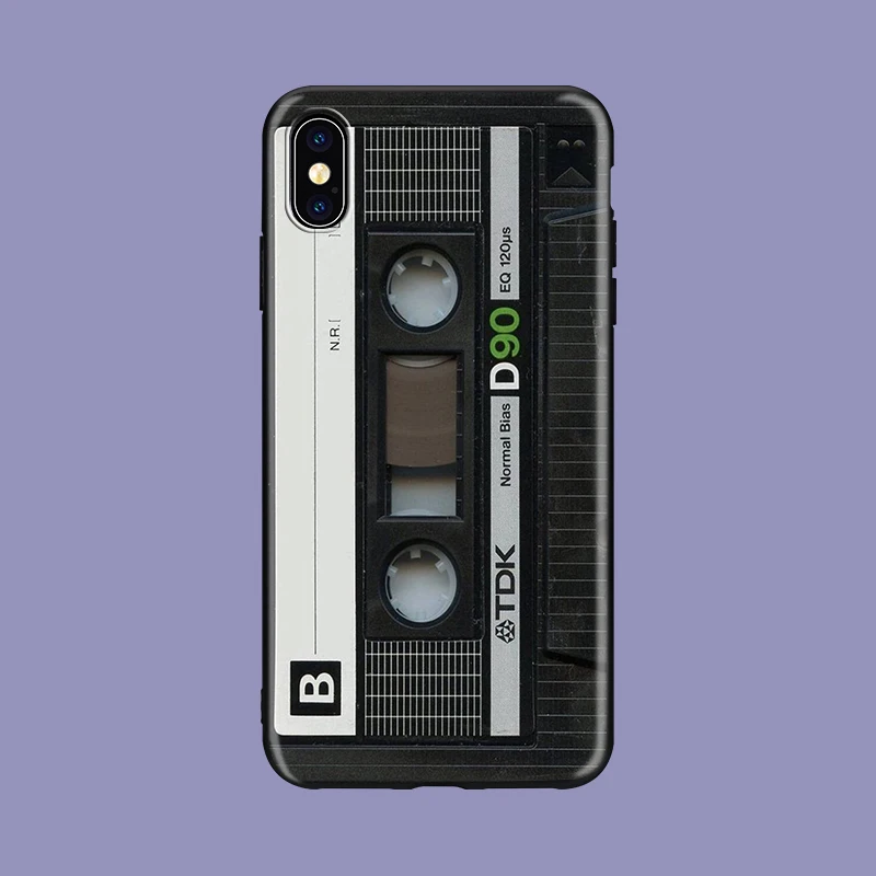 Винтажный клейкий динамик мягкий чехол для телефона из ТПУ чехол для iPhone X XS XR Max 5 5S SE 8 8plus 7 7plus 6s 6s Plus - Цвет: 0275